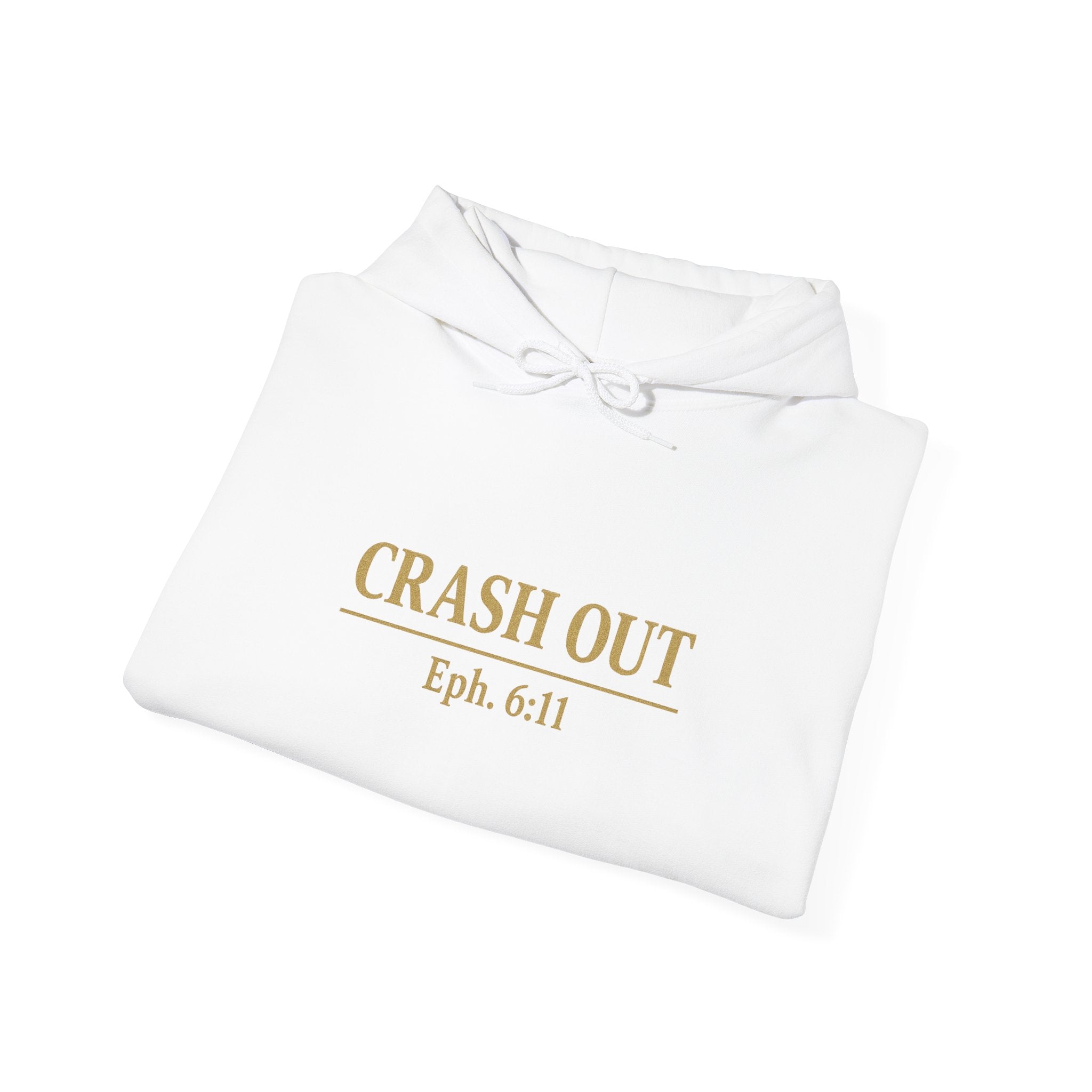 Inspirational Hooded Sweatshirt - Crash Out for Christ, Faith Apparel, Unisex Christian Gift, Cozy Hoodie for Worship, Church Events