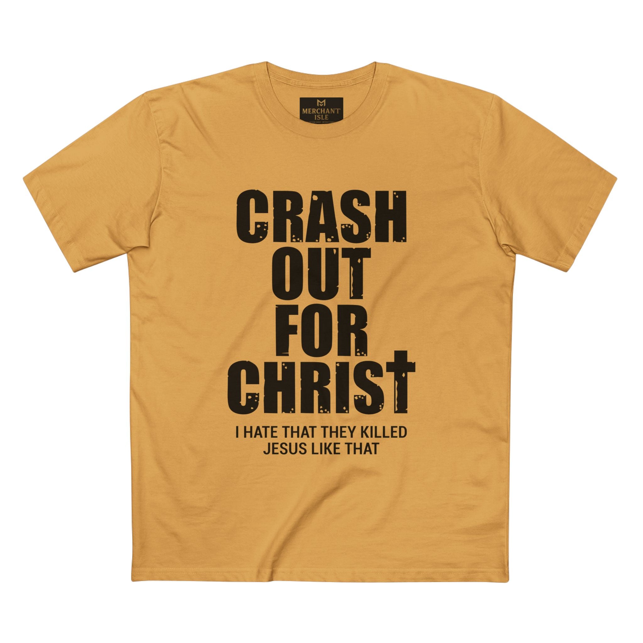 Crash Out for Christ Tee, Christian T-Shirt, Faith Apparel, Religious Gift, Casual Wear, Inspirational Shirts