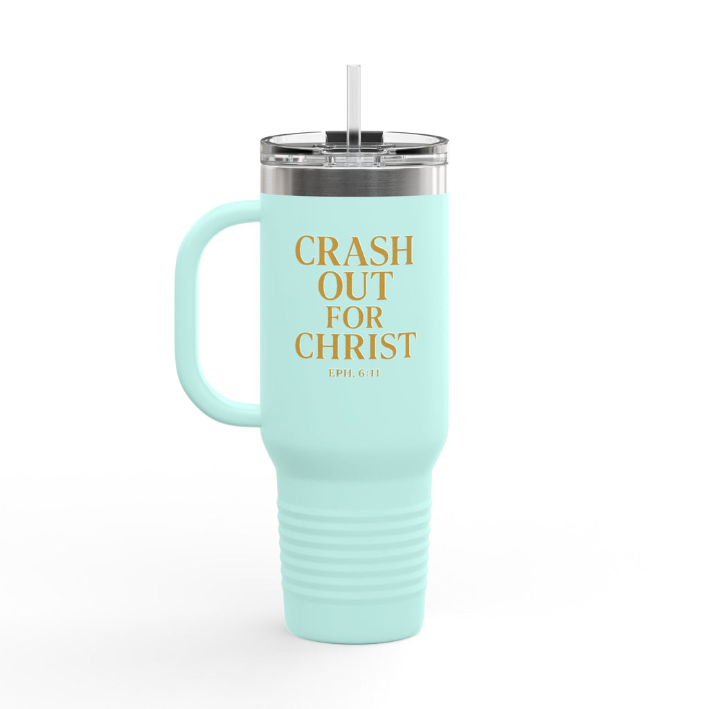 Crash Out for Christ Insulated Travel Mug - 40oz with Straw