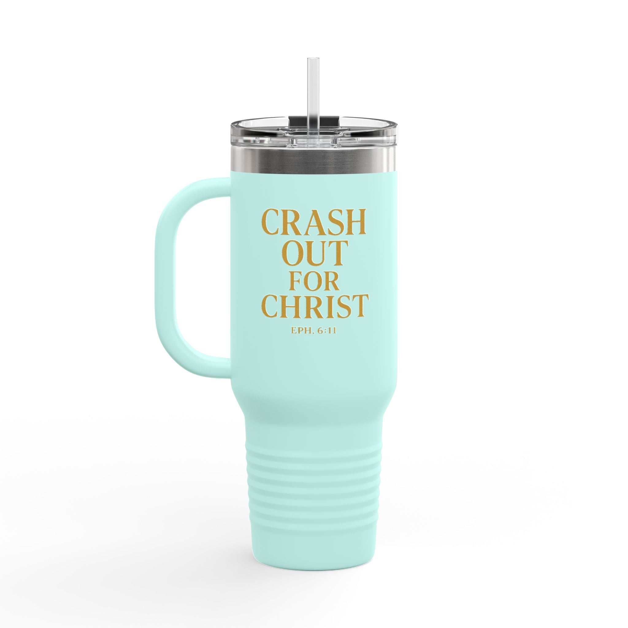Crash Out for Christ Insulated Travel Mug - 40oz with Straw