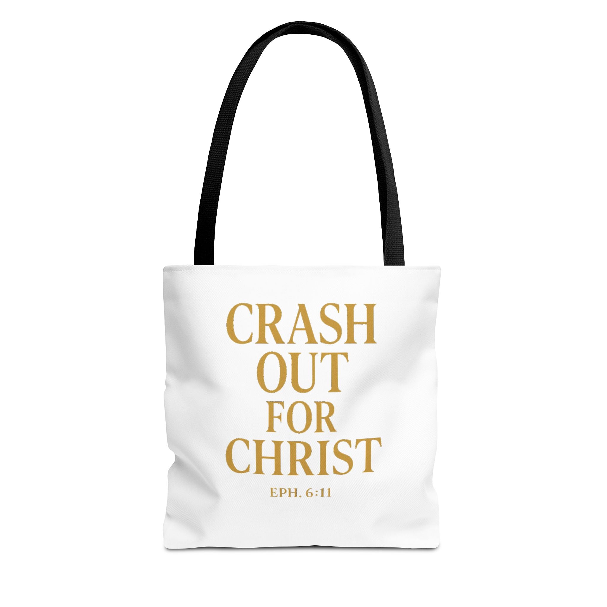 Inspirational Christian Tote Bag - "Crash Out for Christ"