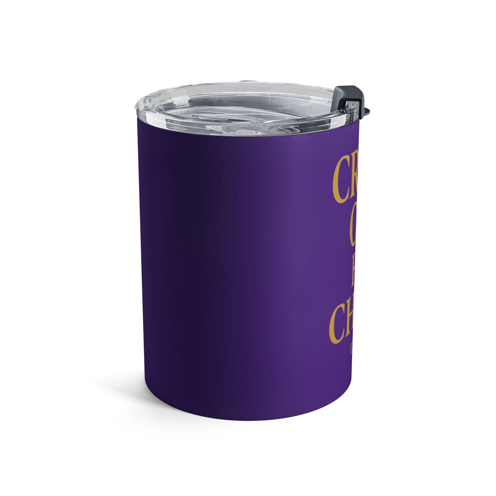 Faith-Inspired 10oz Tumbler - "Crash Out for Christ" Design