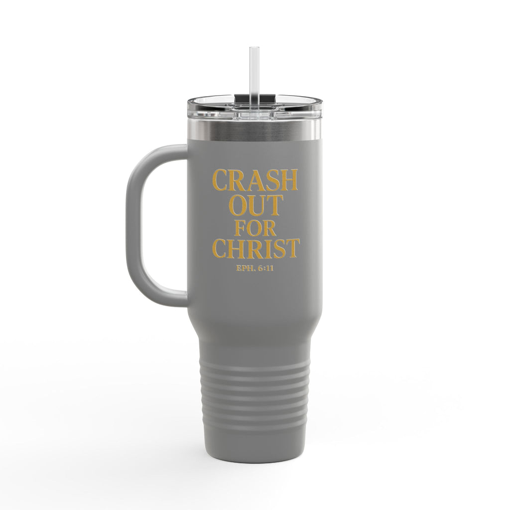 Crash Out for Christ Insulated Travel Mug - 40oz with Straw