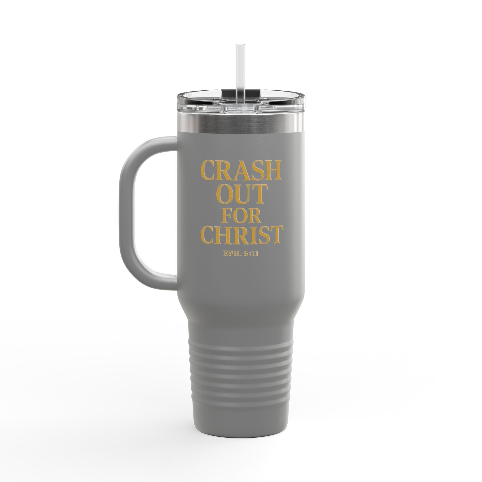 Crash Out for Christ Insulated Travel Mug - 40oz with Straw